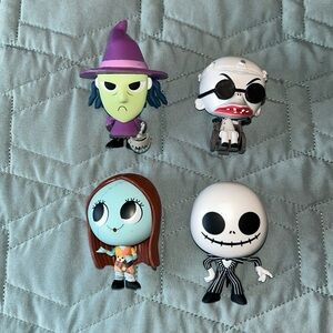Nightmare Before Xmas, 4 mini figures, Sally, Jack, Shock and Dr Finkelstein🎃🎃